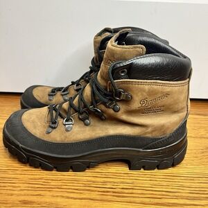 Danner Mens Combat Hiker Boots Brown Leather 43513X Made In USA Size 8.5 Wide